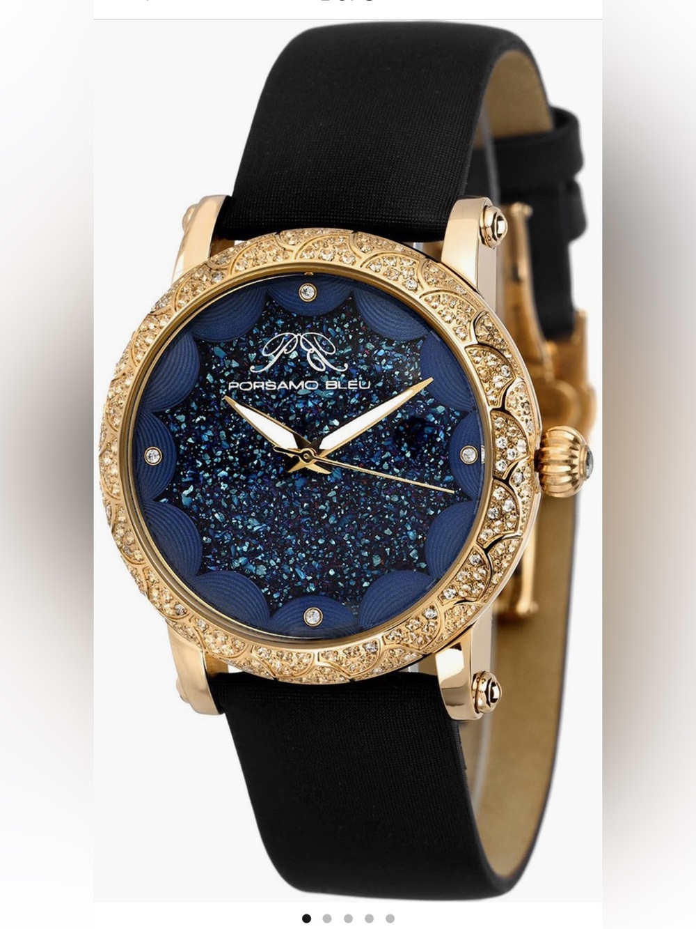 PORSAMO BLEU Genevieve Topaz & Crystal Watch, 38mm